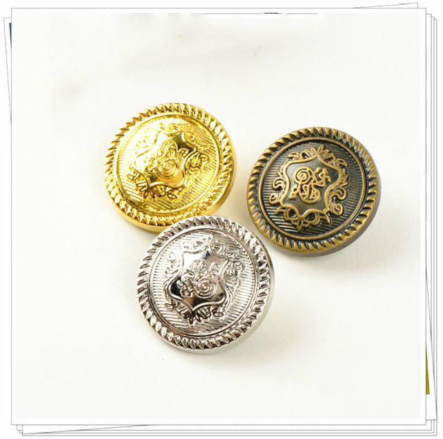 Custom Logo Shinny Fancy Clothing Down Hole Flat Shirt ABS Shank Button