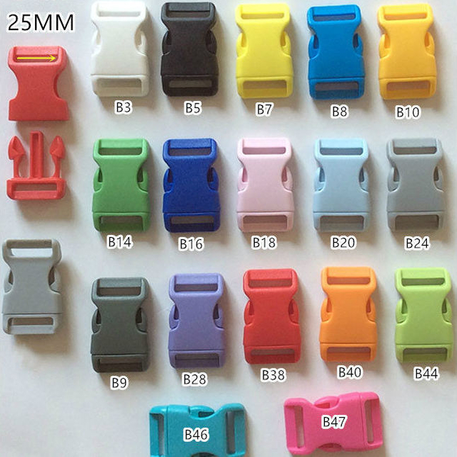 Custom Color Size Colorful Quick Release Buckle Adjustable Plastic Side Release Buckles for Bag