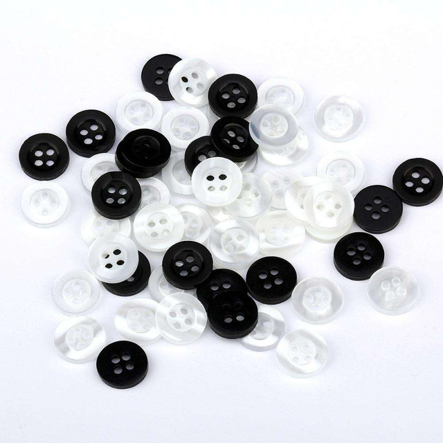 Bouton de chemise Fabricants de logo personnalisés sur le bouton de résine de bord en gros de 4 trous à 4 trous