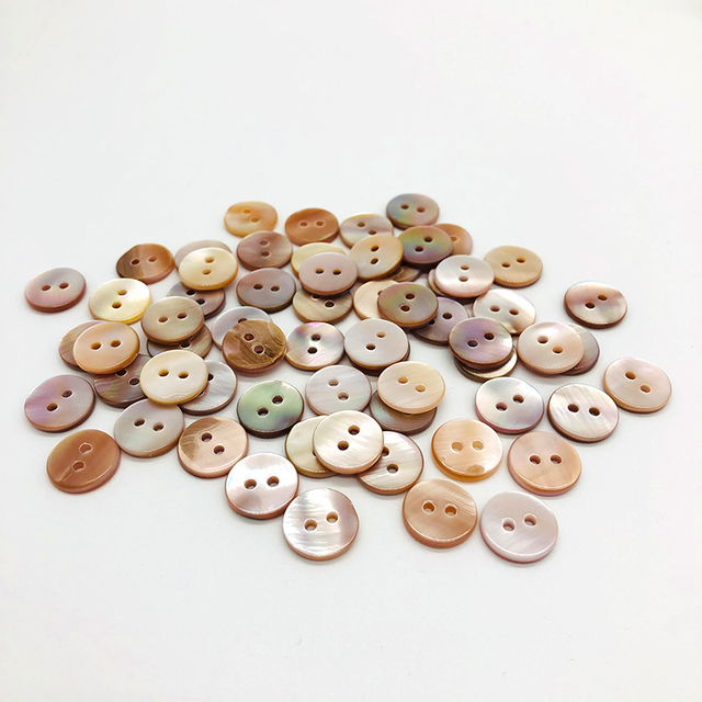 In Stock Fast Delivery High Quality Natural Round Purple Or White River Shell Button for Shirt