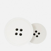 Button Factory in Stock High End White 4 Holes Real Bone Button for Clothing