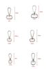 OEM Service Bag Hardware Zinc Alloy Metal Key Ring Swivel Snap Hook for Handbag Accessories