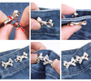 Jean Accessories Bow Shape Adjustable Metal Shank Button for Loose Jeans