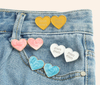 2 Parts Removable Instant Waist Tightener Jeans Adjust Heart Shape Buttons for Loose Pants