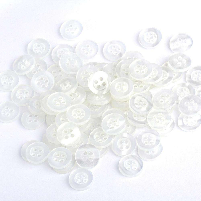 Shirt Button Manufacturers Custom Logo Factory Wholesale 4 Hole Wide Edge Resin Button