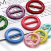 Wholesale Inner Size 25mm 30mm Simple Round Resin Adjustable Slider Ring Buckle