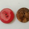 Sewing Flatback Colorful Round 2 Holes Oil Wrap Natural Coconut Buttons