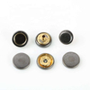 Clothing Accessories Snap on Fastener Four Parts Hidden Metal Press Snap Button