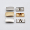 High Quality Fashion Custom Color Logo Rectangle Metal Press Snap Button for Garments