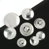 In Stock Wholesale Aluminum Cap Buttons Sublimation Blanks Fabric Covered Buttons for DIY