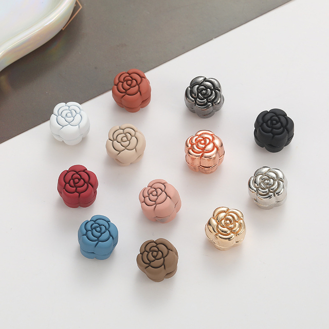 Wholesale 12.5mm Adjustable Colorful Magnet Hijab Scarf Safety Pins Button