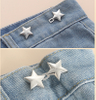 Adjustable Detachable Star Shape Waist Extender buckle Tightener Button for Pants Jeans Trouser