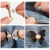 No Sew Removable Butterfly Shape Waist Extender Button for Pants Jeans Trouser