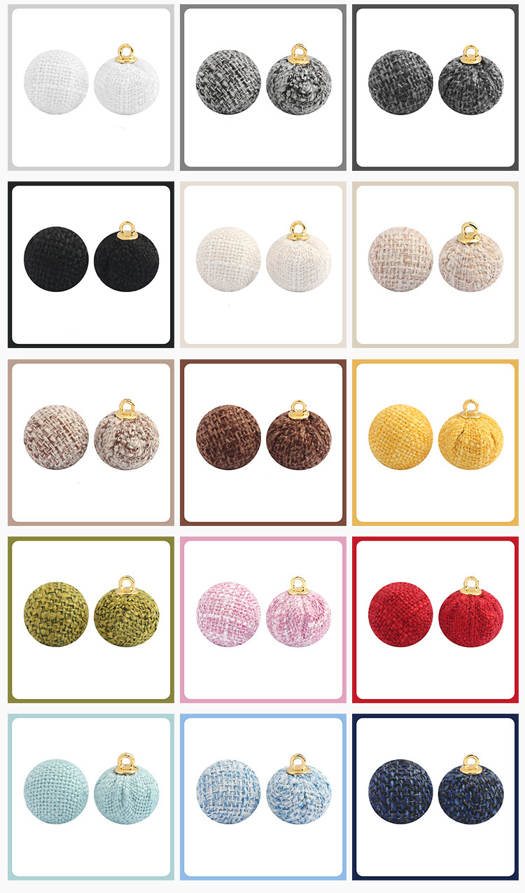 Fabric covered shank button 