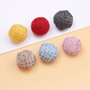 Custom Color Round Shape Colorful Fabric Covered Shank Button for Cardigan 