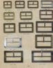 Adjustable Slider Metal Zinc Alloy square Buckle with or without pin