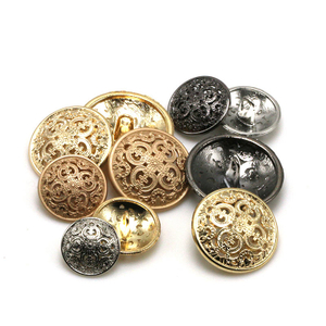 In Stock Retro Style Round Metal Shank Buttons for Cloat
