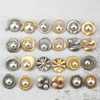 Custom Made Denim Metal Back 17mm/19mm Gold Loop Shank Buttons for clothes
