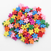 DIY handgefertigtes Handwerk gemischte bunte Blumenform süße Kinder Holzknöpfe für Kleidung