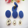 Garment Metal Spring Rubber Custom Logo Rubber Snap Button