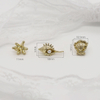 3D Ocean Style Irregular Shape Decorative Metal Shank Button for Clothing
