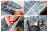 Sew on Two Parts Cute Waist Tightener Waist Button for Loose Jeans Pant