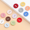 Custom Color Fancy 2 Holes Colorful Fabric Cover Button for Garment