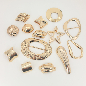 불규칙한 모양 골드 금속 패션 장식 브래지어 버클 커넥터 비키니 수영복 액세서리
