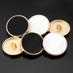 High Quality Simple Style Fashion Decorative Round Metal Shank Button for Clothing