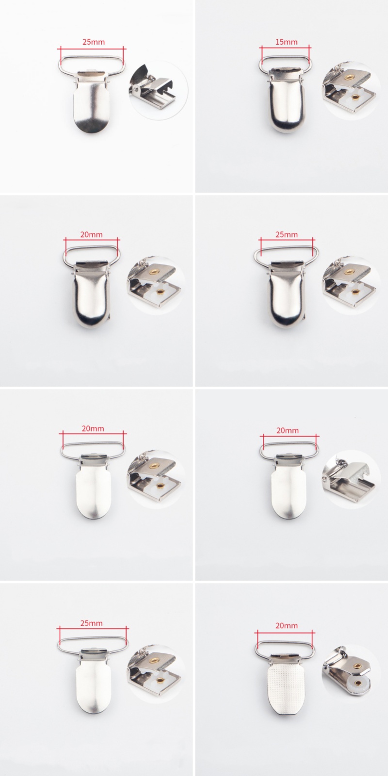 Metal Pacifier Suspender Clip