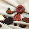 OEM Service Eco Friendly Sustainable 2-holes 4-holes Durable Round Wood Button for Clothing