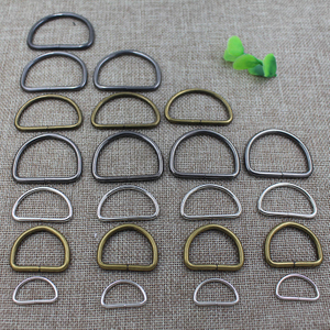 Wholesale Wear-resistant Weld Handbag Metal Brass D Ring Buckle