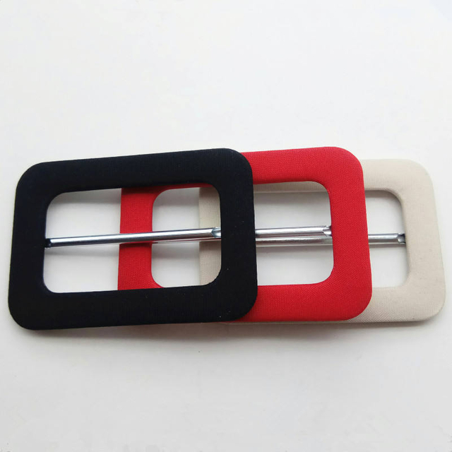 Square Shape Inner Size 3.5CM/4.5CM/5CM With/Without Pin Metal Fabric Covered Belt Buckle