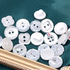 10 mm 11mm 11,5 mm hoher Qualität Perleneffekt weißer Plastikhark -Hemdknopf