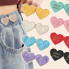 2 Parts Removable Instant Waist Tightener Jeans Adjust Heart Shape Buttons for Loose Pants