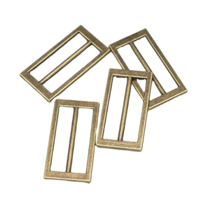 Bag Parts Accessories Custom Adjustable Metal Square Rectangle Slider Buckle for Strap
