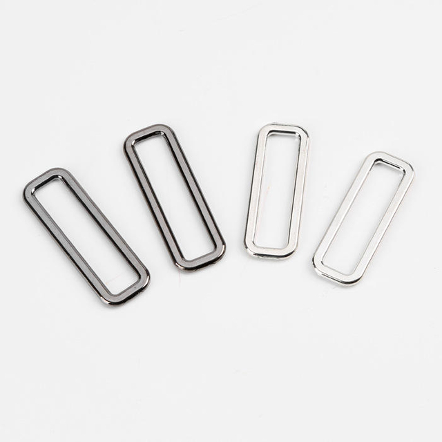 Bag Garment Gun Metal Zinc Alloy Square Rectangle Ring Buckle