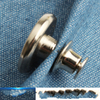 Custom Logo 17mm Removable No Sew Instant Adjustable Metal Pin on Pant Jeans Buttons Pins