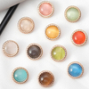 Hot Selling Luxury Decorative Fancy 11mm Resin Metal Shank Shirt Button for Ladies Women