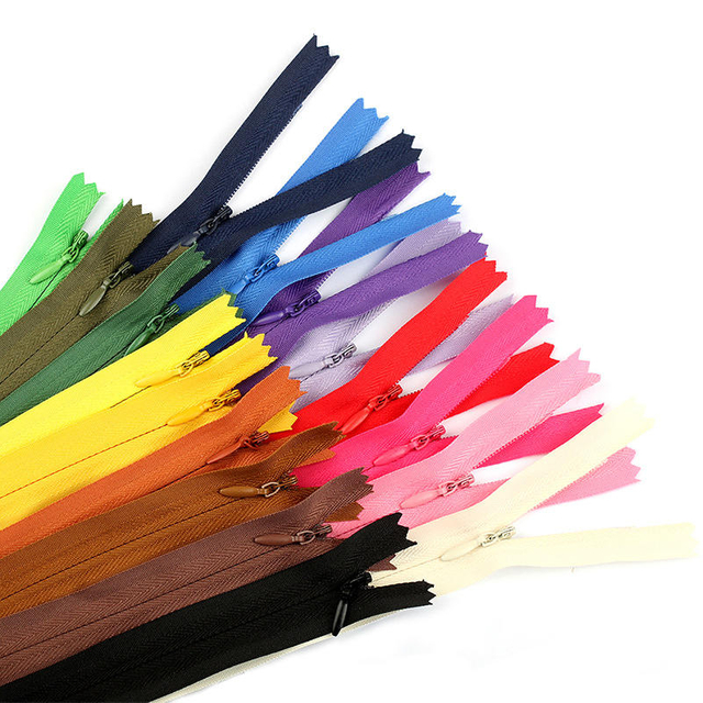 High Quality Colorful Close End Invisible Hidden Zipper Long Metal Zipper