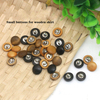 11,5 mm handgefertigtes runder natürliches Holz Shank Vintage -Hemdknopf