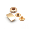 High Quality Fashion Custom Color Logo Rectangle Metal Press Snap Button for Garments