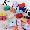 Multi Color Handmade Elastic Rope Knot Handmade Cufflinks Button for Shirt