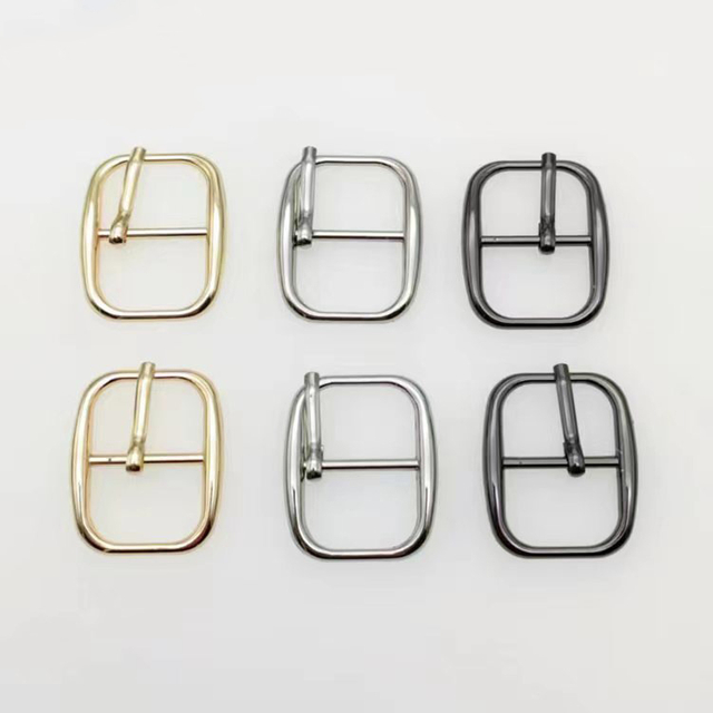 Small Size Durable Shoe Fastener Strap Buckle Vintage Metal Single Pin Buckle for Shoe