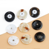 Factory Wholesale 2 Parts Resin Round Snap Fastener Sew on Plastic Snap Button for Clothing