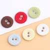 Custom Color Fancy 2 Holes Colorful Fabric Cover Button for Garment