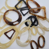 Custom Pattern Color Irregular Shape Resin Ring Buckle for Bikini Swimwear Cap Garment Scarf