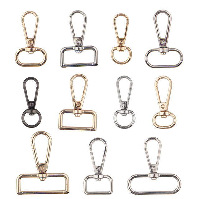 OEM Service Bag Hardware Zinc Alloy Metal Key Ring Swivel Snap Hook for Handbag Accessories