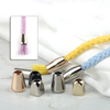 Wholesale Durable Zinc Alloy Aglet Cord Stopper Metal Tips for Drawcord Drawstring Cord