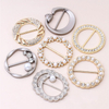 Fashion Accessories Durable Metal Decorative Buckle for Clothing Scarf with Rhinestone